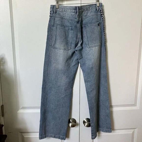 Delia’s x Dollskill Checkered Stripe Boyfriend  Jeans Medium - Picture 6 of 6